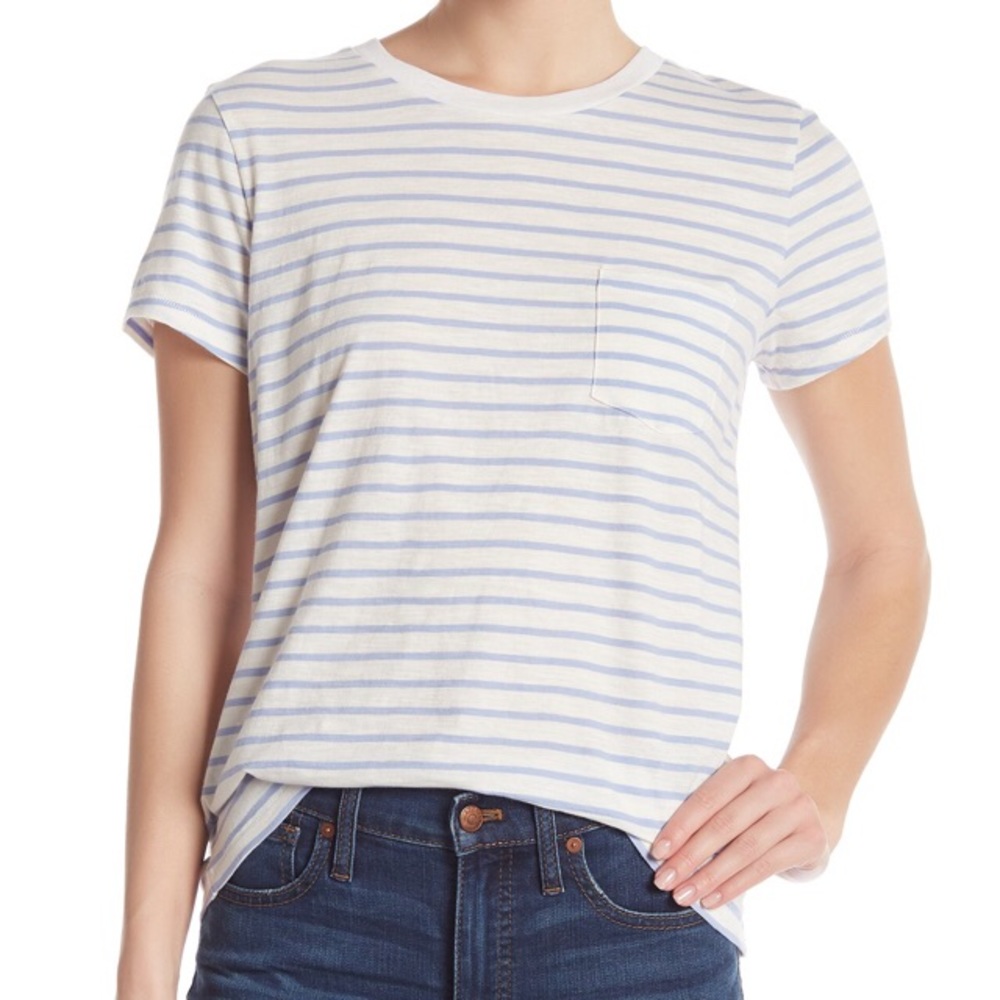 MADEWELL Striped Cotton Tee XXL